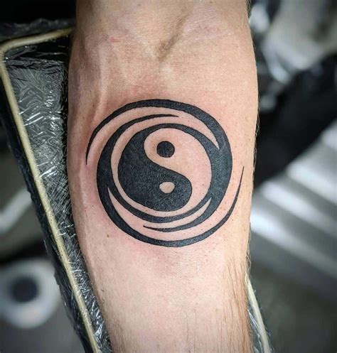 yang yin tattoo|yin yang tattoos for men.